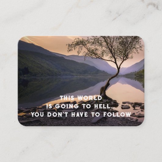 Evangelie Evangelisatie Uitnodigen Verlossing zakb Visitekaartje (Voorkant)