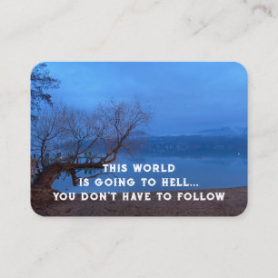 Evangelie Evangelisatie Uitnodigen Verlossing zakb Visitekaartje