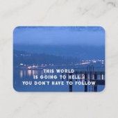 Evangelie Evangelisatie Uitnodigen Verlossing zakb Visitekaartje (Voorkant)