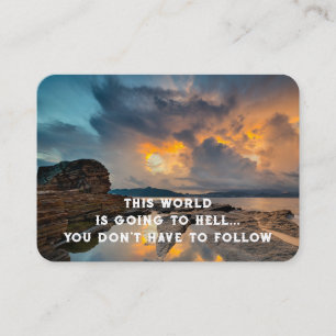 Evangelie Evangelisatie Uitnodigen Verlossing zakb Visitekaartje