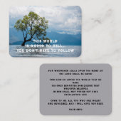 Evangelie Evangelisatie Uitnodigen Verlossing zakb Visitekaartje (Voorkant / Achterkant)