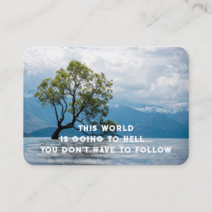 Evangelie Evangelisatie Uitnodigen Verlossing zakb Visitekaartje