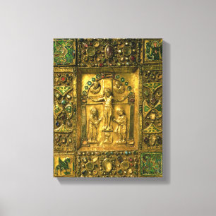 evangelie Hoesje, Ottonees, Duitsland, 11e eeuw (g Canvas Afdruk