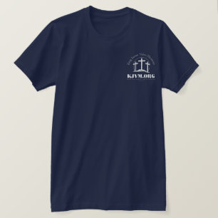 Evangelie van Johannes KJV Ministries Donker T-shirt