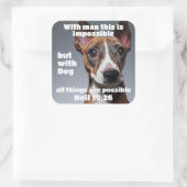 evangelie van Neil 19:26 Square Sticker (Tas)