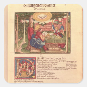 Evangelie van St. Matthew, boek I Vierkante Sticker