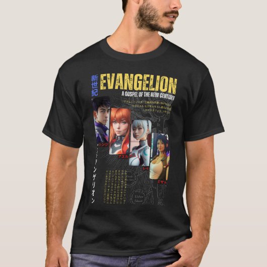 Evangelion Angels T-shirt (Voorkant)
