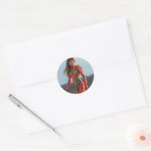 Evangelion van Michael Bay - Asuka Ronde Sticker (Envelop)