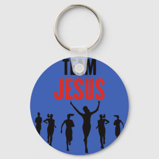 Evangelisme op een T-shirt: Team Jesus T-Shirt Sleutelhanger