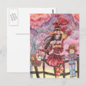 Evania - Carte postale sorcière (Devant / Derrière)