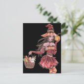 Evania - Witch Briefkaart (Staand voorkant)