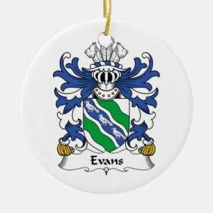 Evans Family Crest Keramisch Ornament