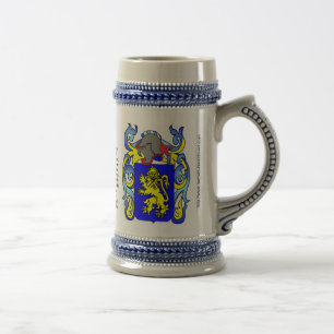 Evans Family Crest Stein Bierpul