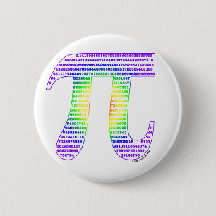 Evan's Pi #1 Ronde Button 5,7 Cm