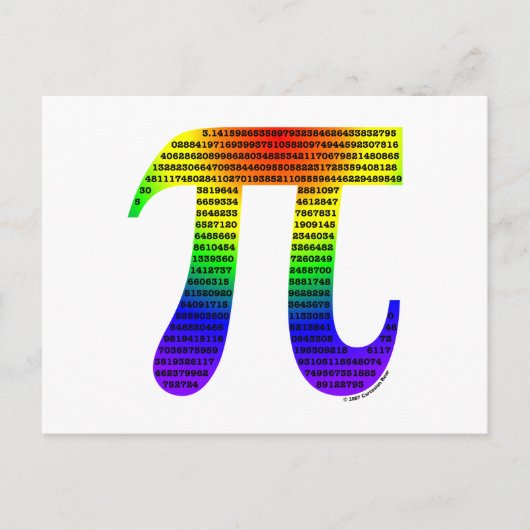 Evan's Pi #2 Briefkaart (Voorkant)