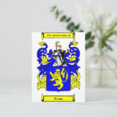 Evans wapenschild briefkaart (Staand voorkant)