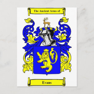 Evans wapenschild briefkaart
