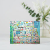 EVANSTON, IL  Map Briefkaart (Staand voorkant)