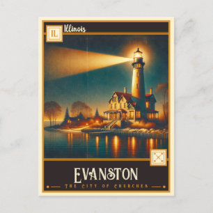Evanston, Illinois Briefkaart