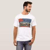 Evanston, Illinois - Large Letter Scenes T-shirt (Voorkant volledig)