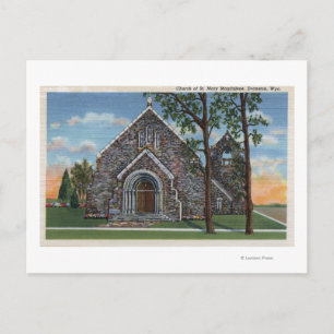 Evanston, WY - Sint-Mary Magdalene-Uitzicht Briefkaart