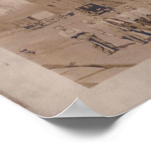 Evansville Desk 1923 - John C Hertel Poster (Hoek)