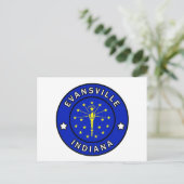Evansville Indiana Briefkaart (Staand voorkant)