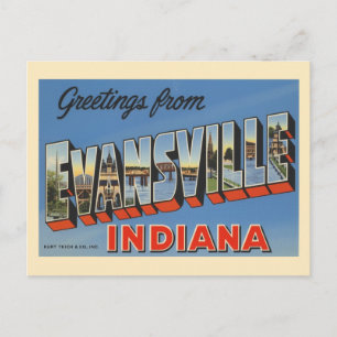  Evansville Indiana Briefkaart