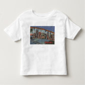 Evansville, Indiana - Grote letterscènes Kinder Shirts (Voorkant)