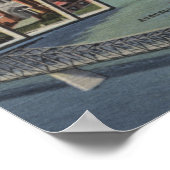 Evansville, Indiana - Grote letterscènes Poster (Hoek)