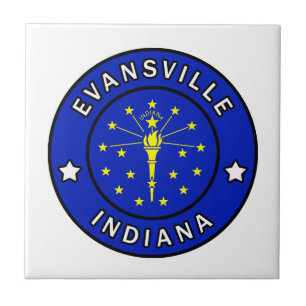 Evansville Indiana Tegeltje