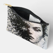 Évaporation Portrait Pixel Art Noir et Blanc Etui (Open)