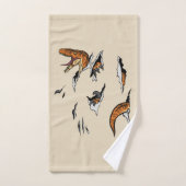 Évasion de vélociraptor (Serviette à main)