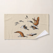 Évasion de vélociraptor (Serviette à main)