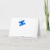 Évasion romantique ! Carte de mariage ou remerciem (Dos)