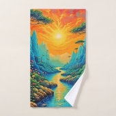Évasion vers la nature Art Design (Serviette à main)