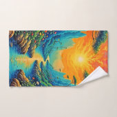 Évasion vers la nature Art Design (Serviette à main)