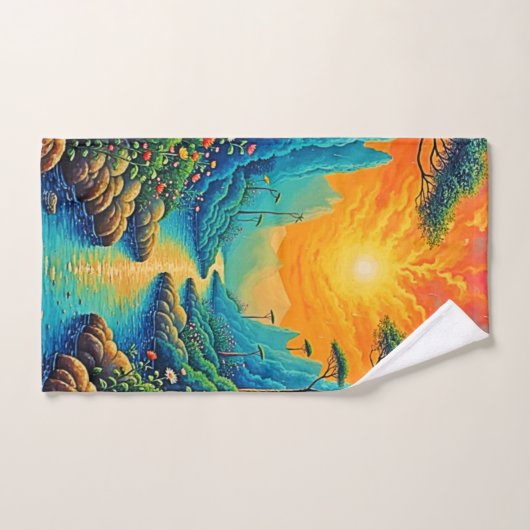 Évasion vers la nature Art Design (Serviette à main)