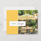 Évasion Verte | Carte Postale du Café du Parc Pitt (Devant)