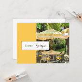 Évasion Verte | Carte Postale du Café du Parc Pitt (Devant/Arrière en situation)