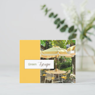 Évasion Verte | Carte Postale du Café du Parc Pitt