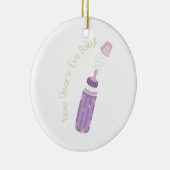 Eve Baby van het nieuwjaar! Keramisch Ornament (Rechts)