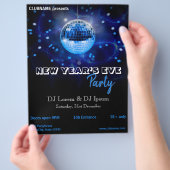 Eve Blue Disco Ball Party brochure van het moderne (Hand)
