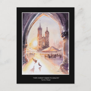 EVE Briefkaart van de Oud-stad Krakow