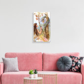 Eve en de server Canvas drukken Afdruk (Insitu (Woonkamer))