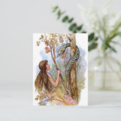 Eve en Serpent Briefkaart (Staand voorkant)