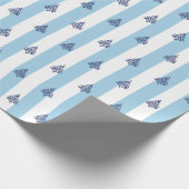 Eve en Sofie Blue kerstverpakking Cadeaupapier (Hoek)