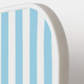 Eve en Sofie Blue Stripes Pickleball Paddle (Links Detail)