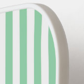 Eve en Sofie Green Stripes Pickleball Paddle (Links Detail)
