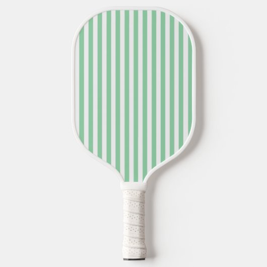 Eve en Sofie Green Stripes Pickleball Paddle (Voorkant)